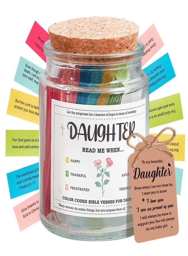 Trizotek Graduation Gifts for Daughter, Daughter Birthday Gifts from Mom Dad, First Communion Baptism Gift for Girl, Mothers Day Gift Christian Bible Verse Jar for Women, Easter Basket Stuffers for Teens - Image 1