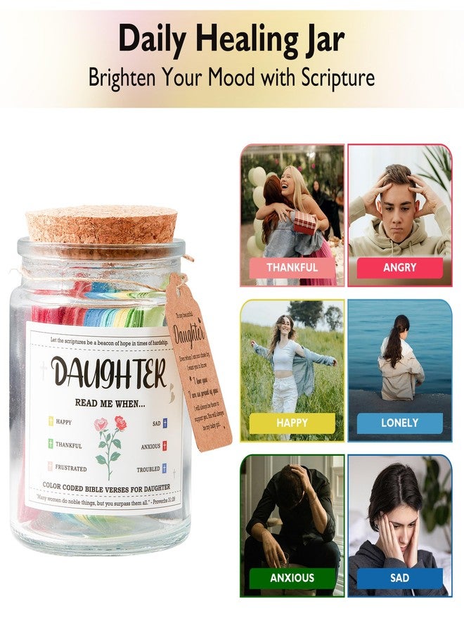 Trizotek Graduation Gifts for Daughter, Daughter Birthday Gifts from Mom Dad, First Communion Baptism Gift for Girl, Mothers Day Gift Christian Bible Verse Jar for Women, Easter Basket Stuffers for Teens - Image 4
