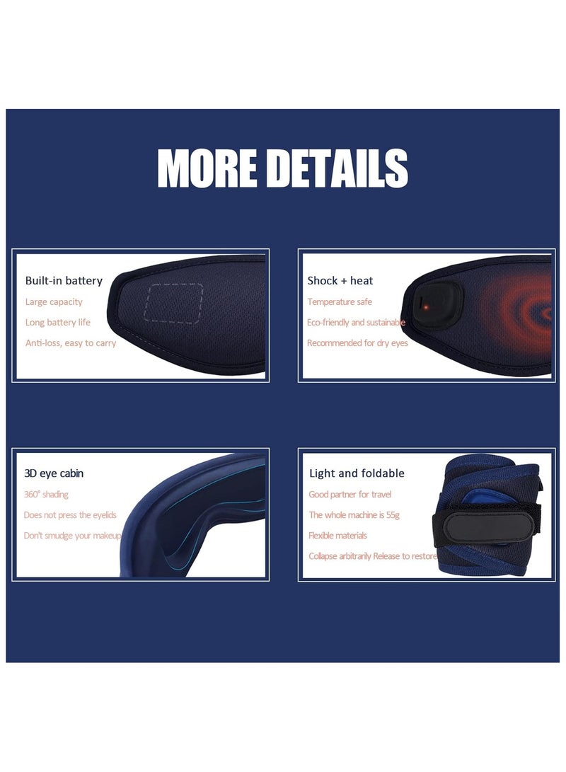 general Rechargeable Hot  Cold Eye Mask, Eyestrain Relief Hot Sleep Eye Mask Massage - Image 5