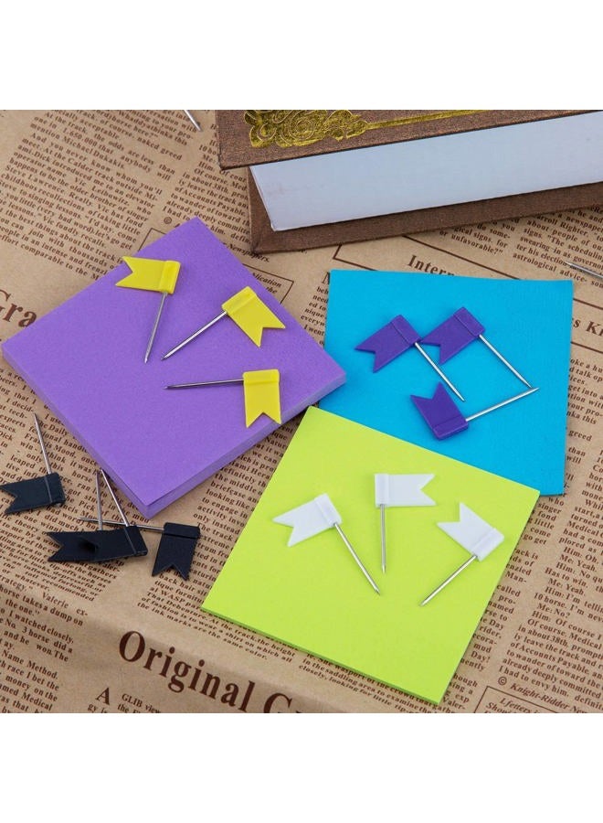 AIEX 160 pcs Push Pins Map Tacks Marking Pins, 8 Assorted Colors Map Thumb Tacks Plastic Head with Steel Point for Cork Bulletin Board(35mm) - Image 4