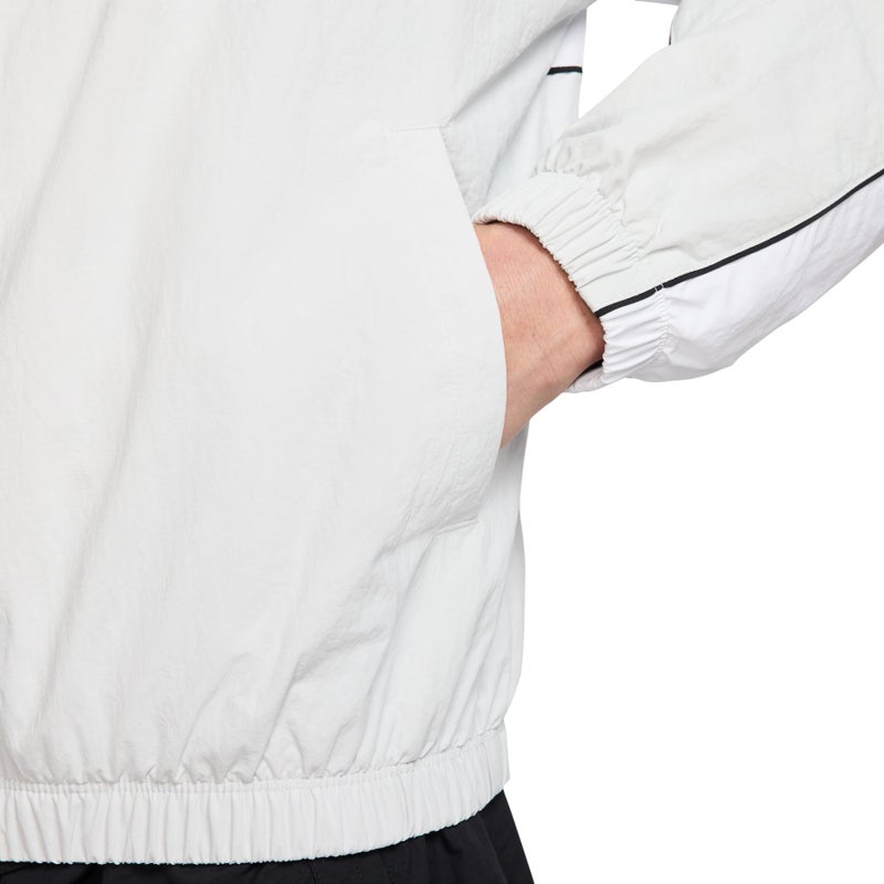 Nike Club Hooded Jacket Loose Fit Asia Sizing 'Dust White' - Image 4