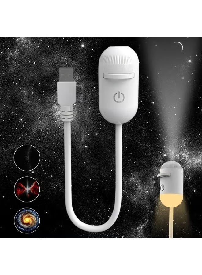 ELTRAZONE Ocean Galaxy Projector Night Light – USB Powered Starry Sky & Ocean Wave Lamp with Flexible Neck, One-Button Control, Portable Ambient Light for Bedroom, Kids Room, Parties & Home Decor - Image 4