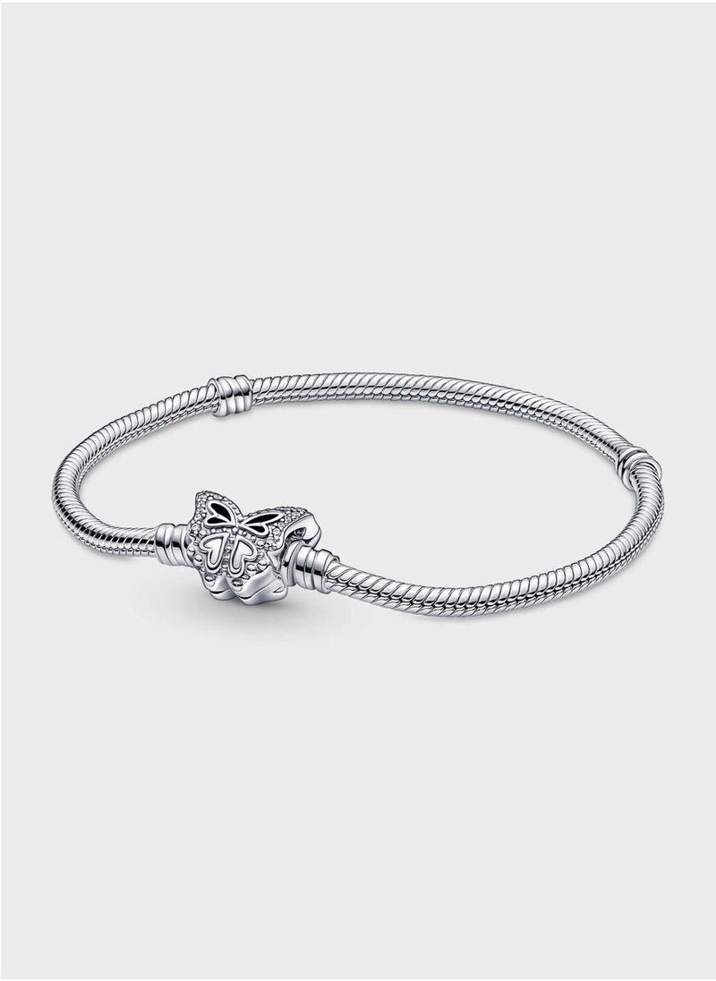 PANDORA Pandora Moments Butterfly Snake Chain Bracelet  - Image 1