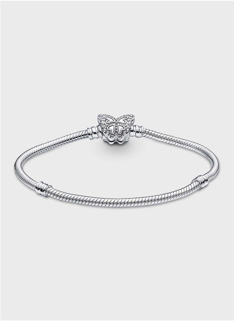 PANDORA Pandora Moments Butterfly Snake Chain Bracelet  - Image 2