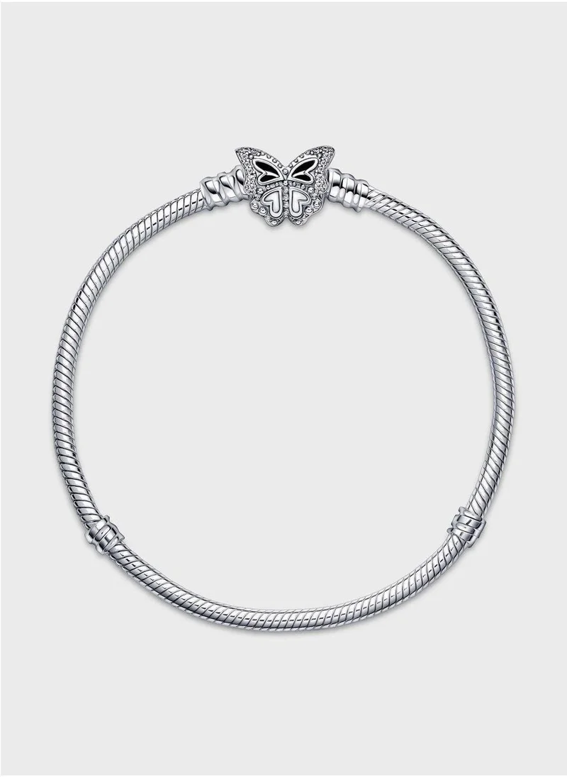 PANDORA  Pandora Moments Butterfly Snake Chain Bracelet for Women | Best Price UAE