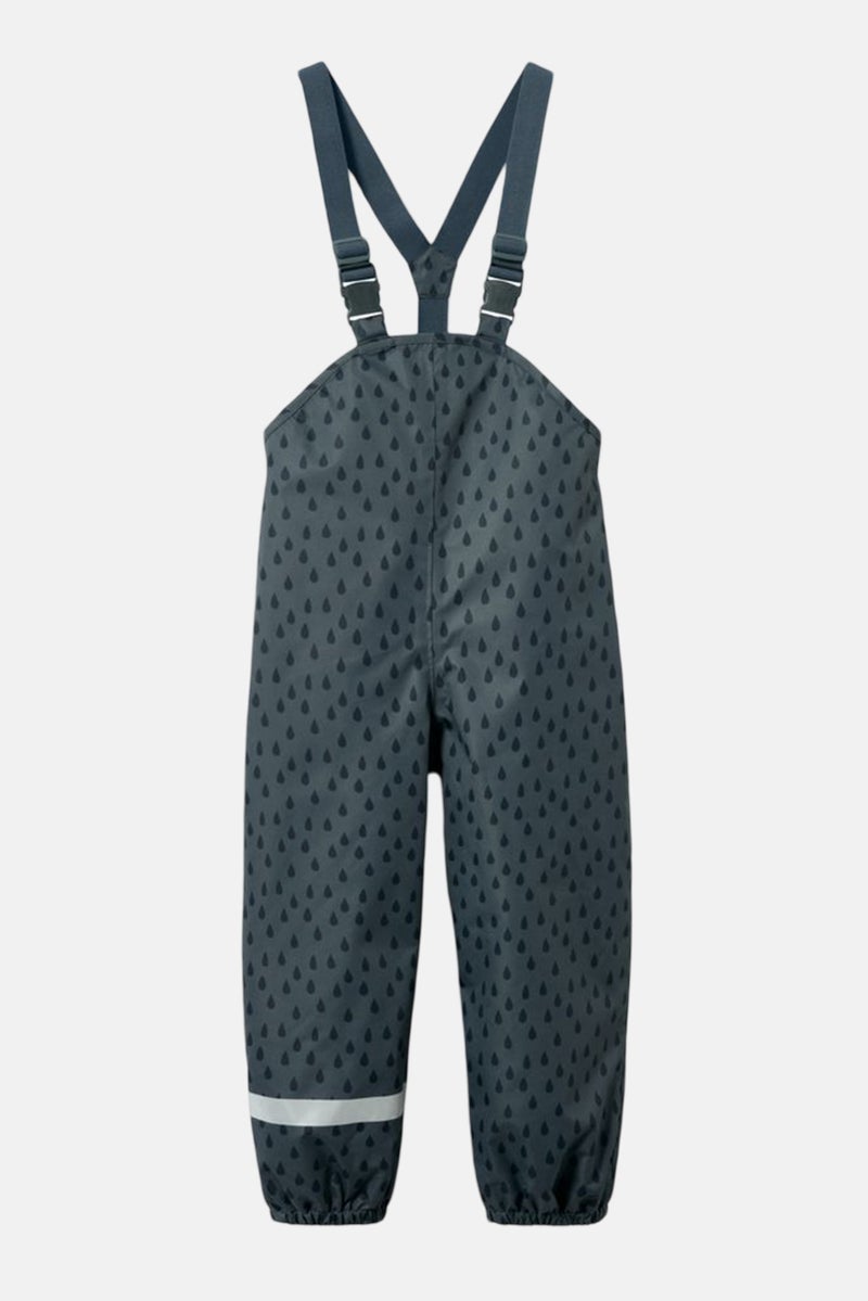 Tchibo Kids Girl Printed Rain Pants, Grey/Blue  - Image 2