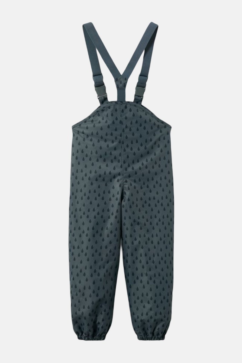 Tchibo Kids Girl Printed Rain Pants, Grey/Blue  - Image 3