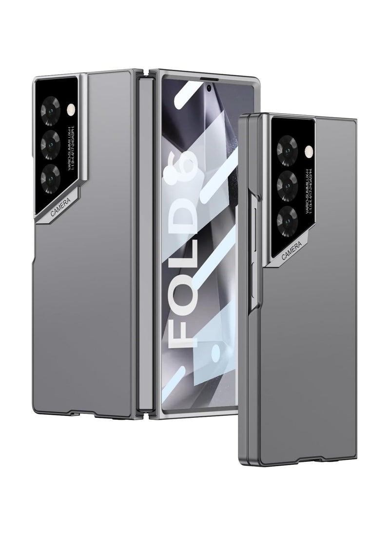 General - Stylish slim case for Samsung Galaxy Z Fold 6, polycarbonate with camera and screen protector, full coverage hard case - Image 1