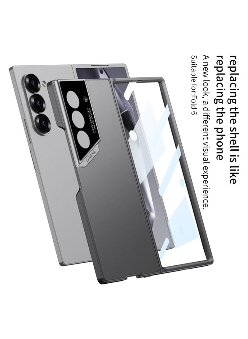 General - Stylish slim case for Samsung Galaxy Z Fold 6, polycarbonate with camera and screen protector, full coverage hard case - Image 1