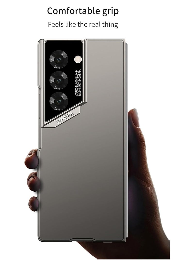 General - Stylish slim case for Samsung Galaxy Z Fold 6, polycarbonate with camera and screen protector, full coverage hard case - Image 1