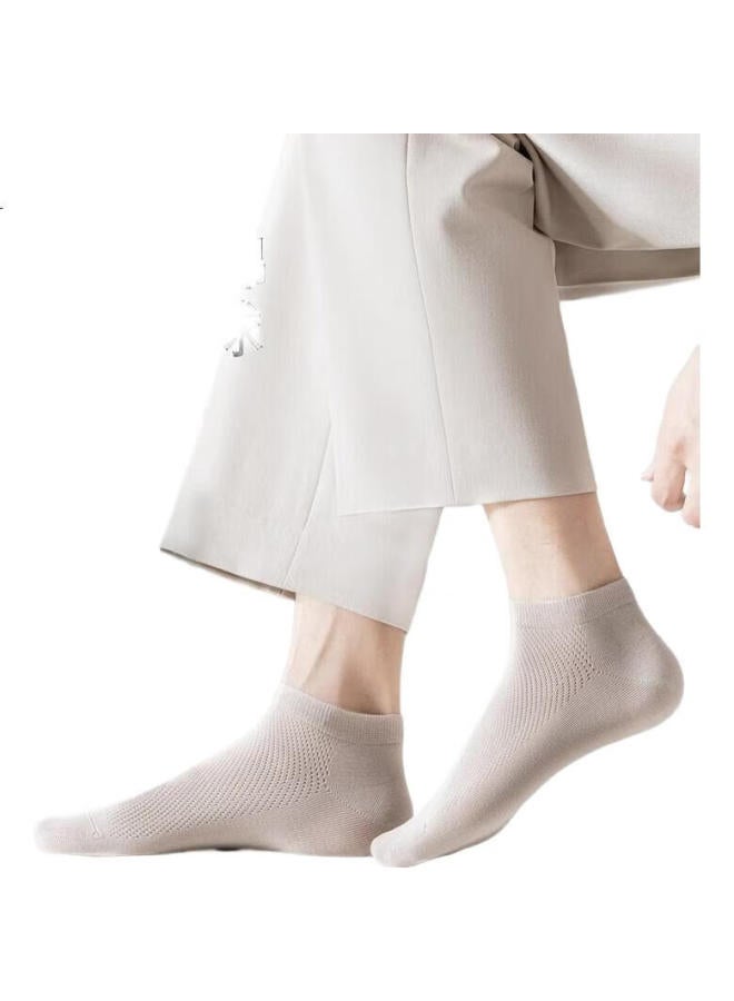 Madallo 6 Pairs Men'S Socks 100% Cotton Anti-Odor Antibacterial Mesh Short Socks Sports Breathable Thin Summer Thin Boat Socks - Image 3