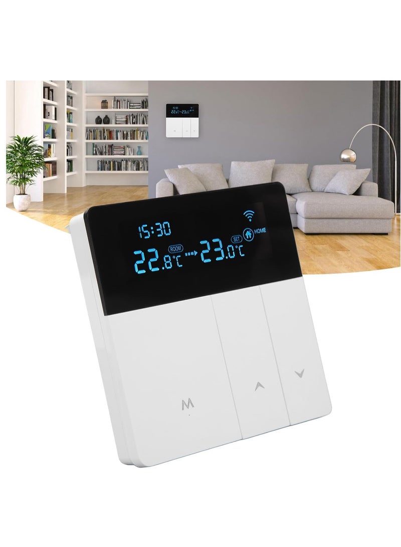 Smart WiFi Programmable Thermostat with Advanced LCD Display, Remote App Control, and Sleek Modern Design for Enhanced Climate Control in Any Location.  - Image 4