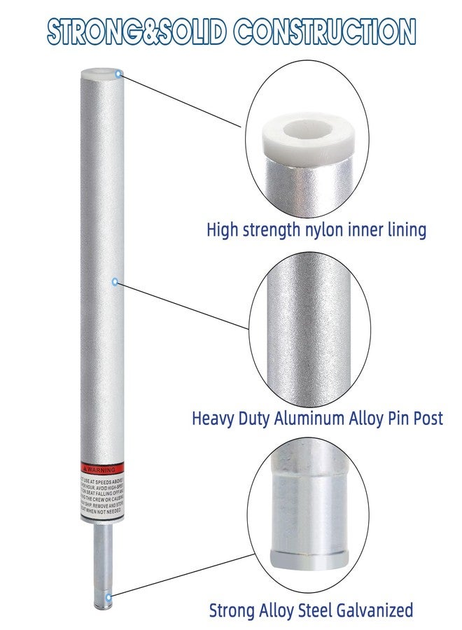CLLOMAGY 3/4" Boat Seat Pin Post,Marine Boat Seat Pedestal Base Post for Mounting Boat Seat,Boat Seat Pedestal Post Lock-in Aluminum Boat Seat Extension Post Pole for Marine Pontoon Boat Fishing Boat Bass Boat - Image 2