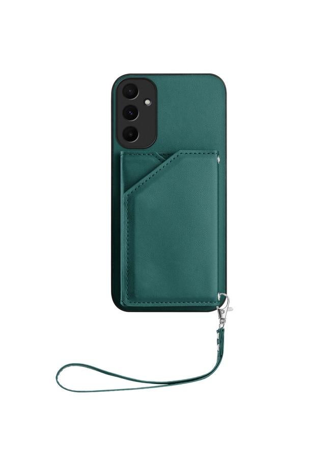 S-TOP Case For Samsung Galaxy A55 5G Skin Feel Four Card Slots Phone Case with Wrist Strap - Image 2