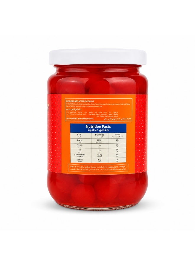American Classic Maraschino Red Cherries Without Stems 375g, Sweet Cherry Topping & Garnish for Cakes Ice Cream Mocktails - Image 2