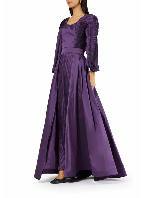 Amri Taffeta symmetrical long dress