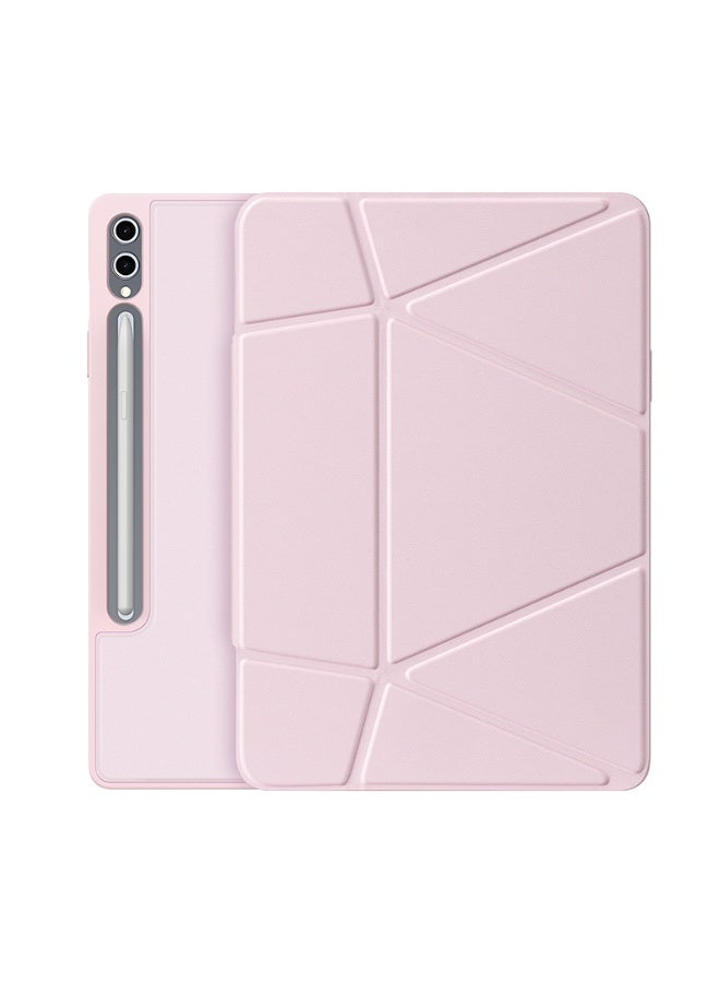 عام غطاء لوحي سامسونج جالاكسي تاب S11 الترا 14.6 بوصة 2025، حامل قابل للطي متعدد الزوايا مع ارتفاع 4.5 سم، غلاف جلد مع تفعيل النوم/الاستيقاظ التلقائي وحامل قلم مدمج. - Image 1