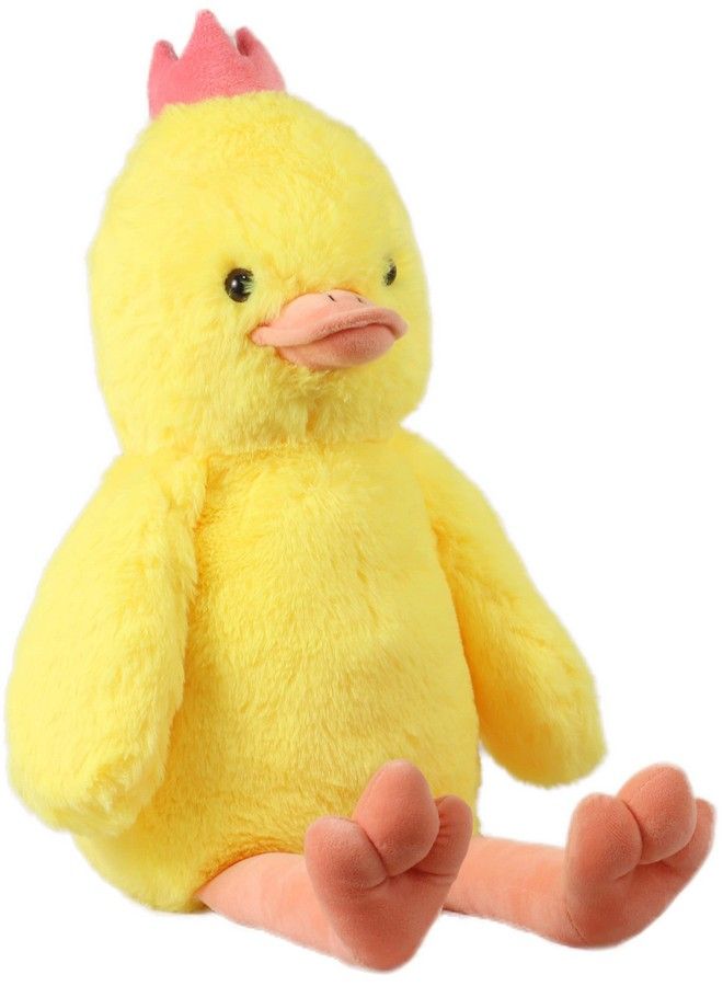 Mirada Plush Stuffed Bright Yellow Crown Duck Soft Toy For Kids 35Cm - Image 1
