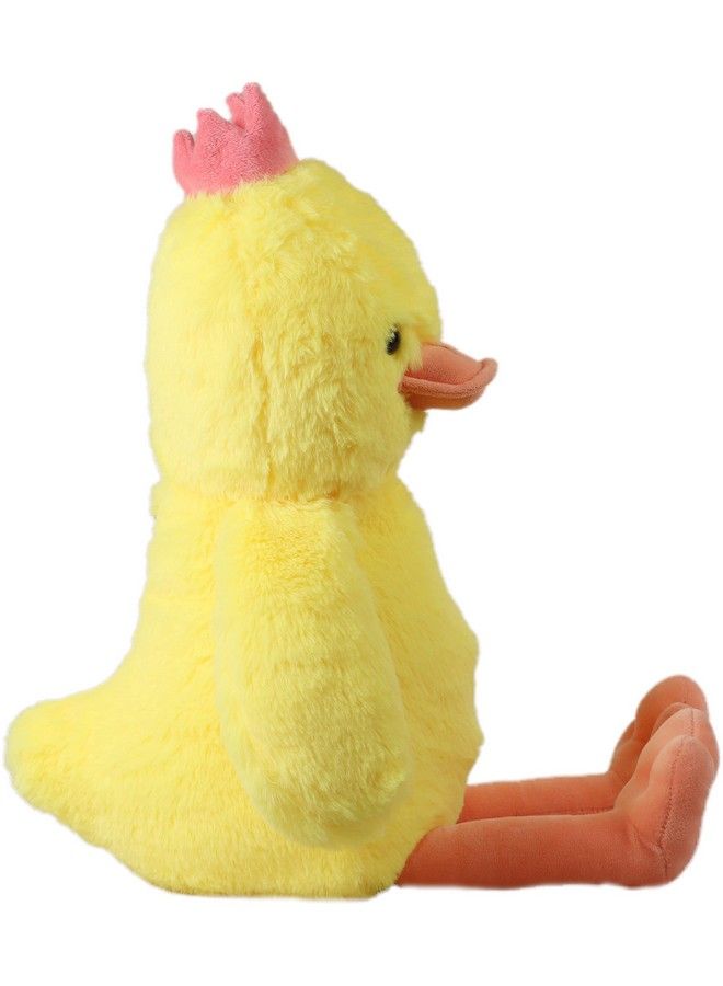 Mirada Plush Stuffed Bright Yellow Crown Duck Soft Toy For Kids 35Cm - Image 4