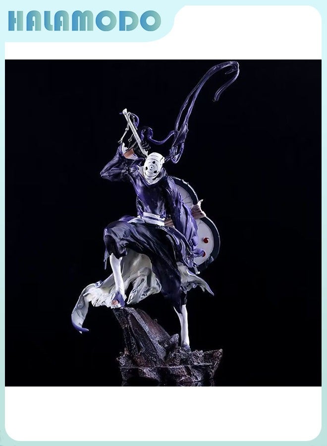 هالامودو تفاصيل رائعة النينجا النار الظل الستار الحديدي أوبيتو ، جمع الرسوم المتحركة الأرقام ، الحلي والهدايا الكنوز - Image 2