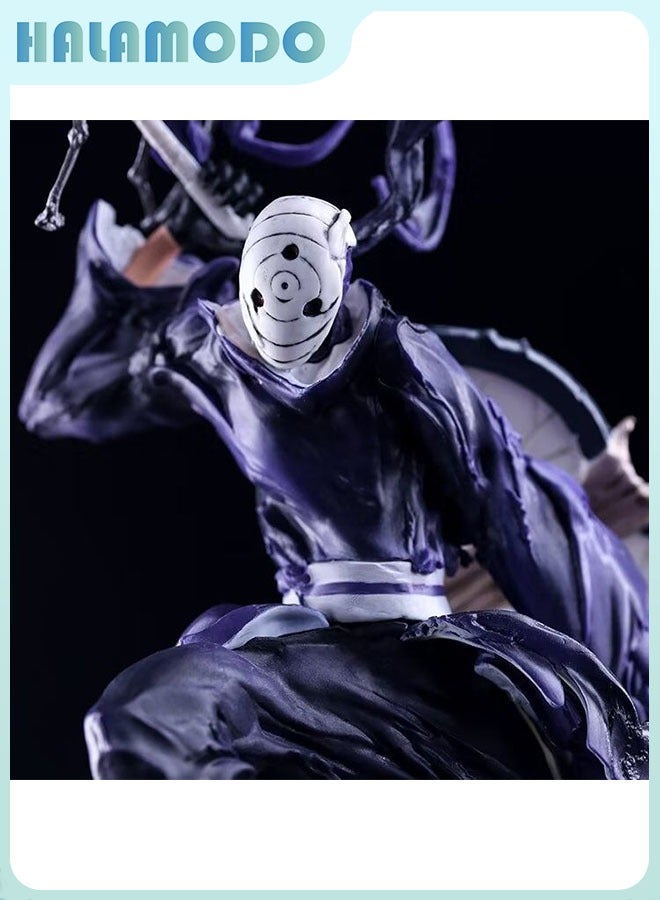 هالامودو تفاصيل رائعة النينجا النار الظل الستار الحديدي أوبيتو ، جمع الرسوم المتحركة الأرقام ، الحلي والهدايا الكنوز - Image 4