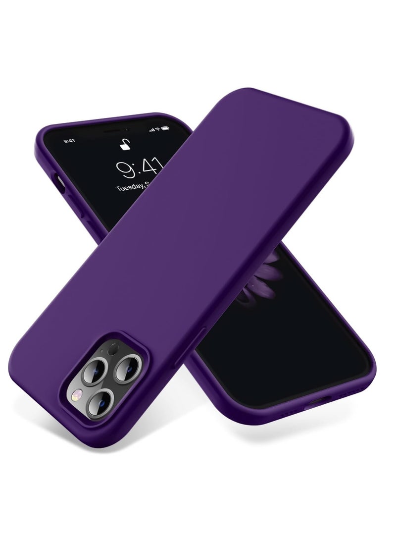 Generic - iPhone 11 Pro Max Case, Slim Liquid Silicone Case Compatible with iPhone 11 Pro Max 6.5 Inch, Full Body Microfiber Lining Protective Case (Purple) - Image 1