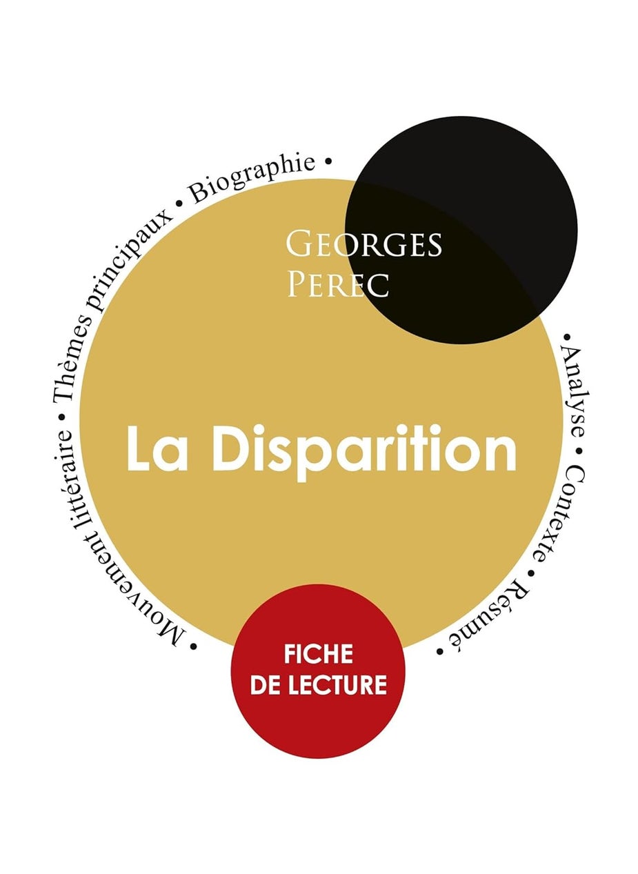 Fiche de lecture La Disparition (Étude intégrale)  - Image 1