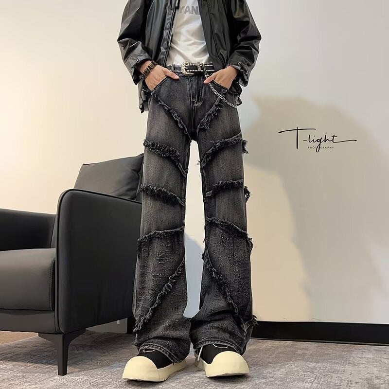 Unisex Classic Denim Jeans Loose Fit Daily Outdoor Wear - Image 3