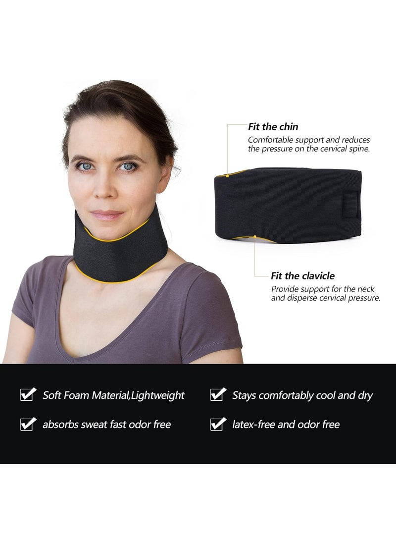 FASHION HOME Neck Brace for Neck Pain and Support Relieves Pain & Pressure in Spine Wrap Align Stabilize Vertebrae Foam Cervical Collar for Sleeping  - Image 2