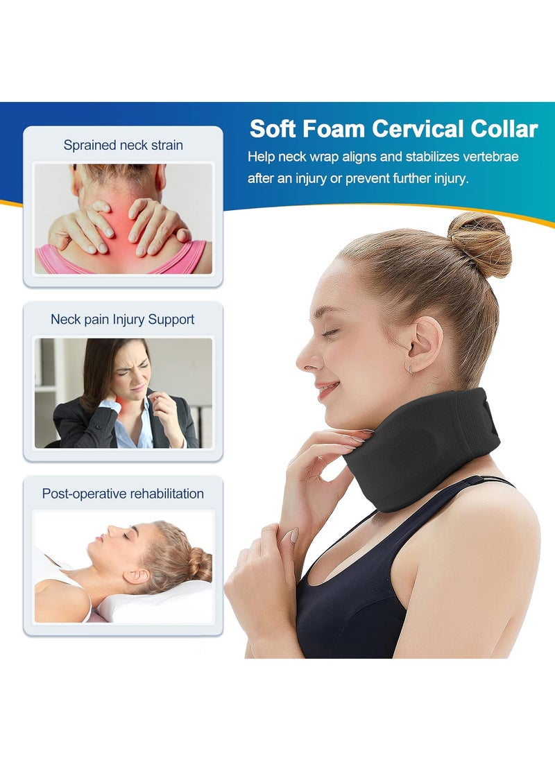 FASHION HOME Neck Brace for Neck Pain and Support Relieves Pain & Pressure in Spine Wrap Align Stabilize Vertebrae Foam Cervical Collar for Sleeping  - Image 5