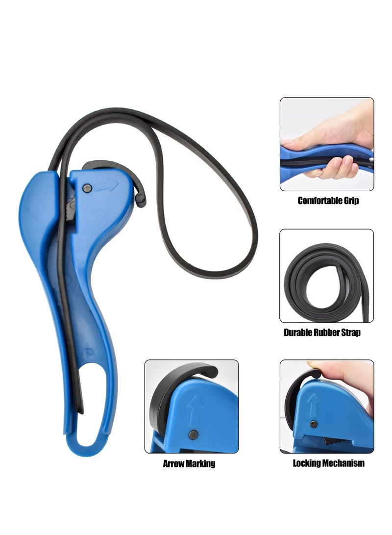 Strap Wrench, Plumbing Rubber Strap Wrench, Oil Filter Wrench Set, Use as Jar Opener, Pipe Wrench, Rubber Strap Wrenches Used by Mechanics, Plumbers (6 IN +8IN) (2 Pack) - Image 2