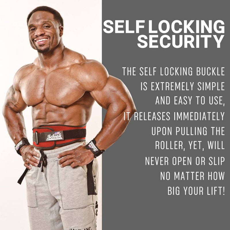Schiek Sports 2006 Nylon 6 Inches Weight Lifting Belt - Support Belt for Power Lifting - Long lasting One Way Buckle System - Image 5