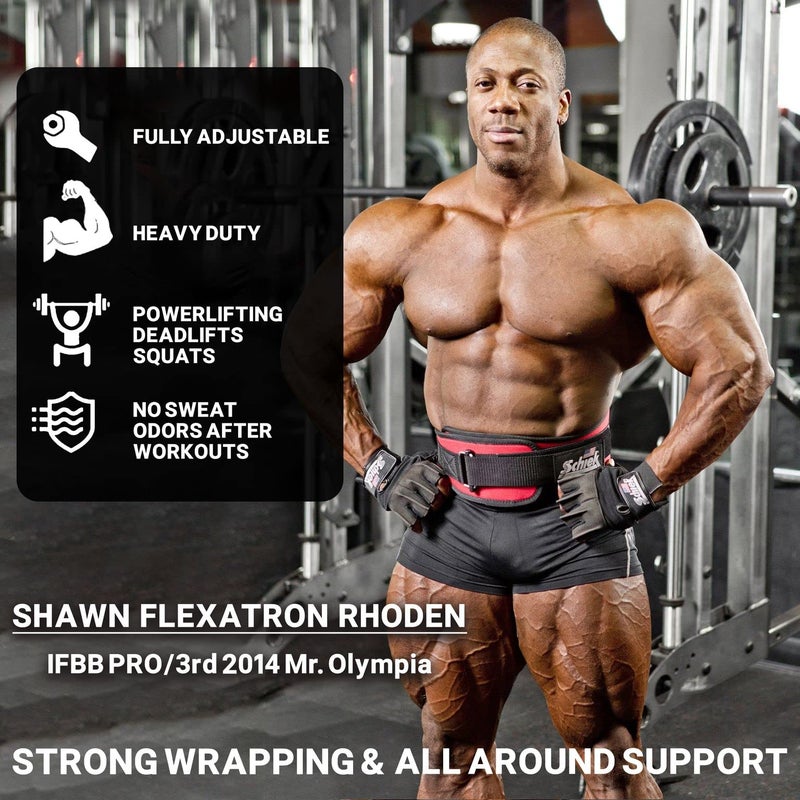 Schiek Sports 2006 Nylon 6 Inches Weight Lifting Belt - Support Belt for Power Lifting - Long lasting One Way Buckle System - Image 2