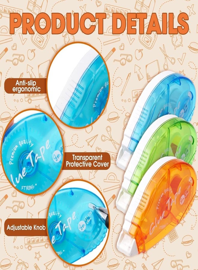 CLOSAL Double Sided Tape Roller || Adhesive Glue Tape for Crafts and Arts Projects, Photo Tape for Scrapbooking (Pack of 3) - Image 5