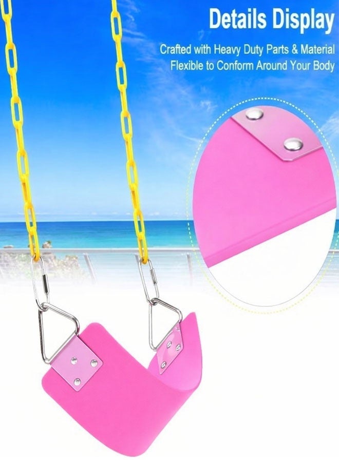 Fitness World Iron Wall Swing with Swing Seat and Chains for Outdoor Activities, Durable, Anti-Slip, Durable and Easy to Assemble Swing Seats, Kids Swing for Playground, Backyard and Playroom with Plastic Covered Chain and Hooks - Image 4