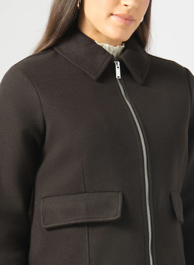 Vero Moda  Fortuneadelyn Short  Zip Through Jacket for Women | Best Price UAE