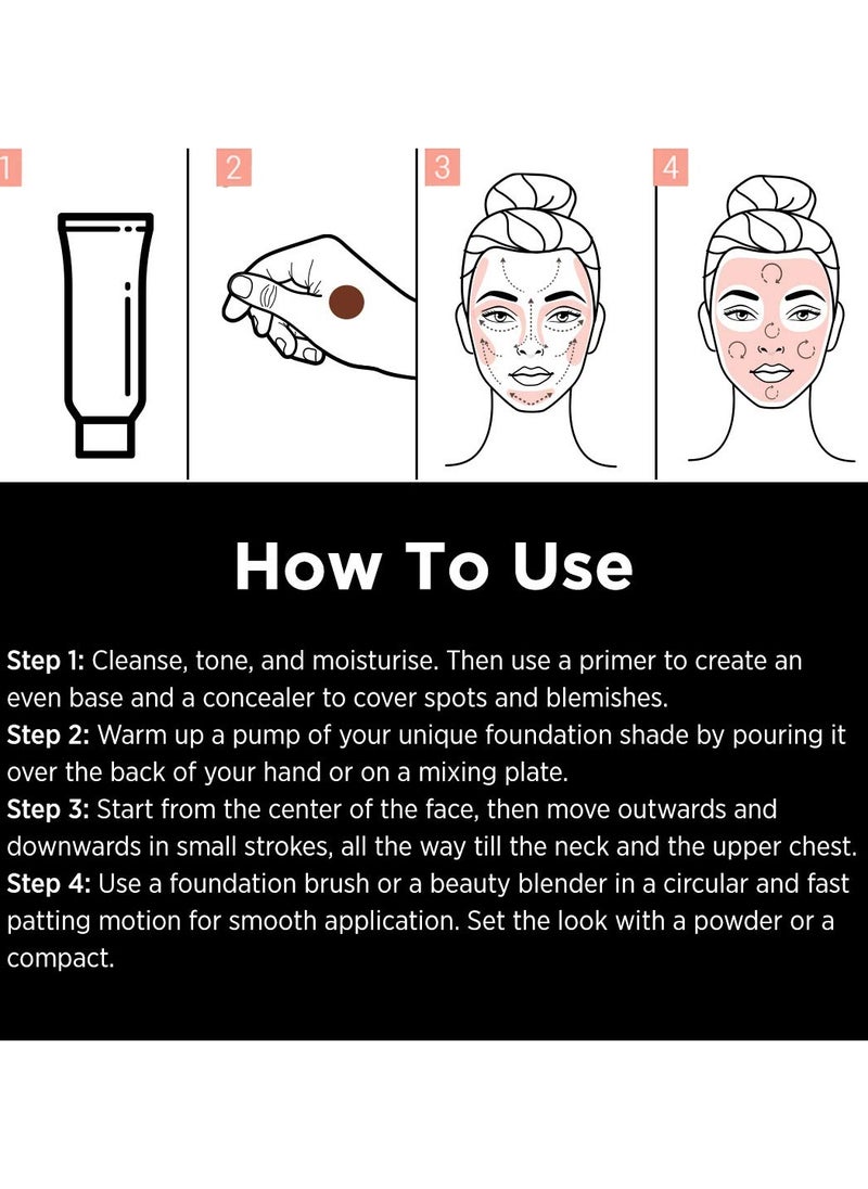 Colorbar Cosmetics 24Hrs Weightless Liquid Foundation FW 23 25ml Lightweight Oil Free Satin Natural Finish Sweat Resistant Fragrance Free  - Image 5