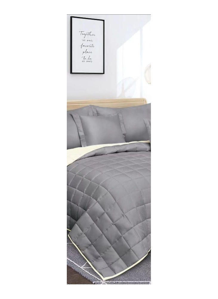 Red Rose Summer hotel double bed sheet to add elegance to your room decor, made of microfiber, size 240*260 cm, 6 pieces  - Image 3