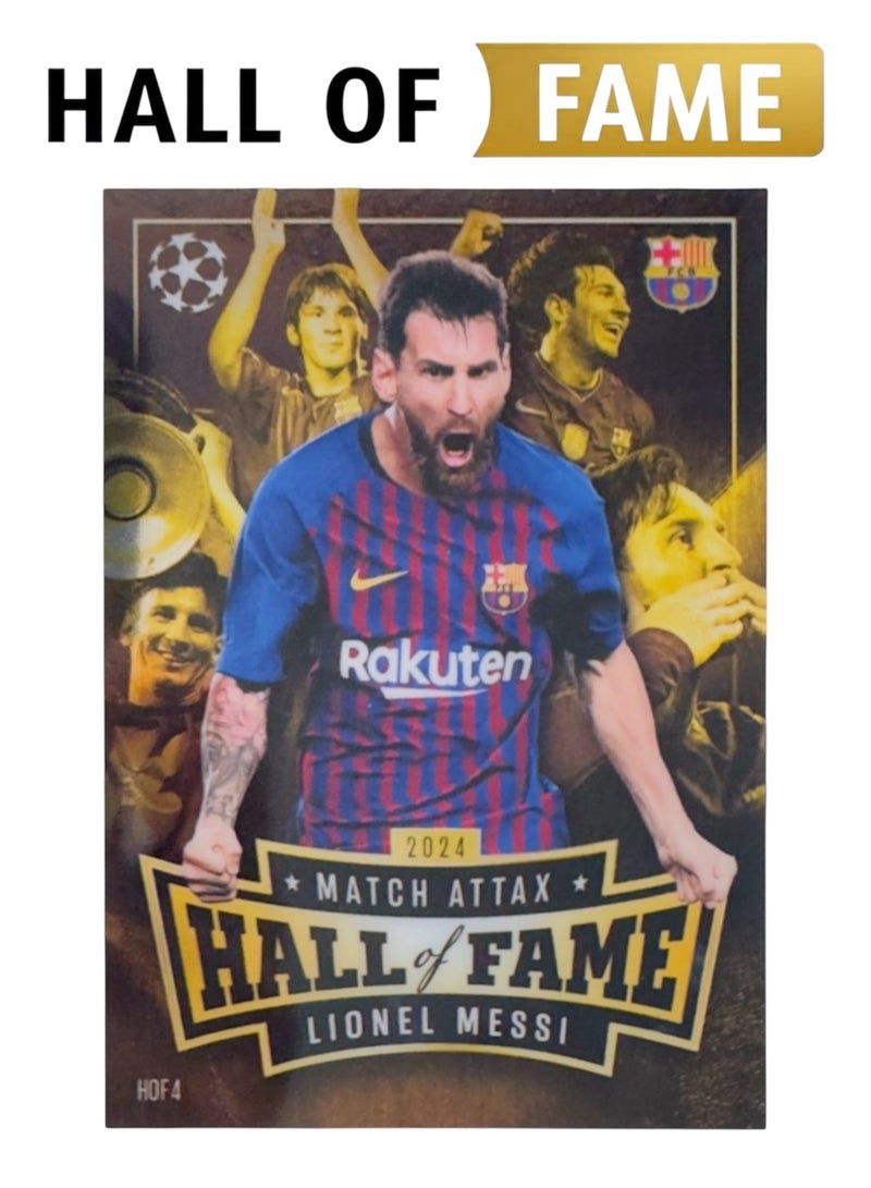 Topps Match Attax 24/25 - Hall of Fame Lionel Messi + 50 Bonus Cards - Image 1