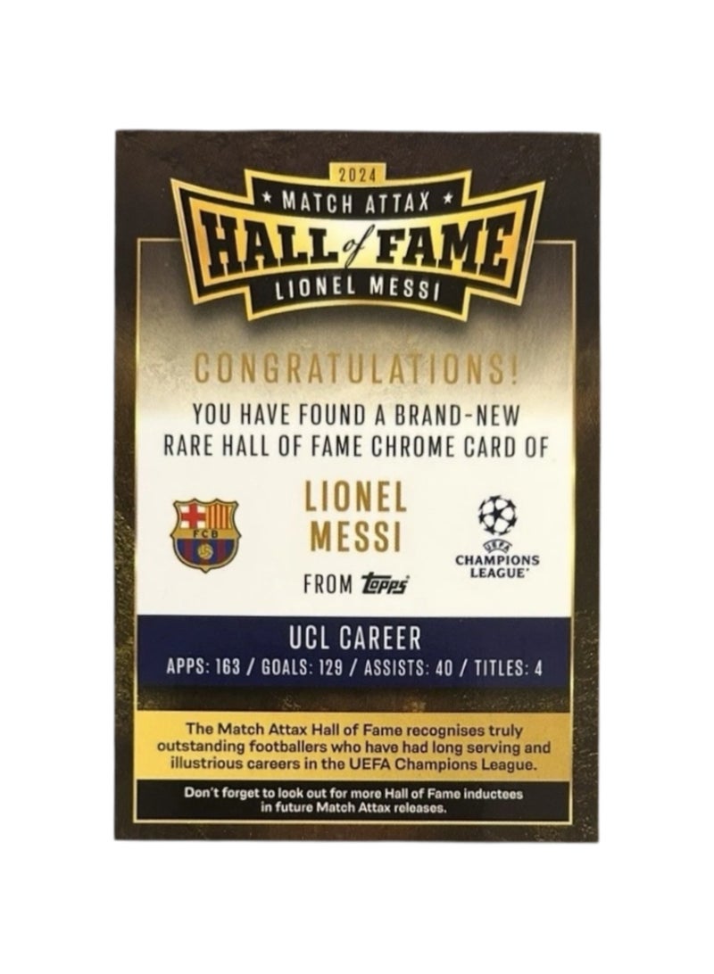 Topps Match Attax 24/25 - Hall of Fame Lionel Messi + 50 Bonus Cards - Image 2