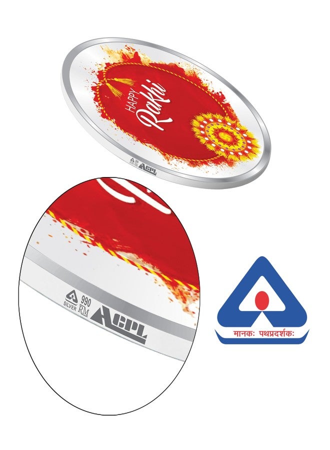 ACPL Precious Moments Happy Raksha Bandhan (Rakhi) 10 Gram Silver Coin BIS Hallmarked 999 Pure by ACPL - Image 5