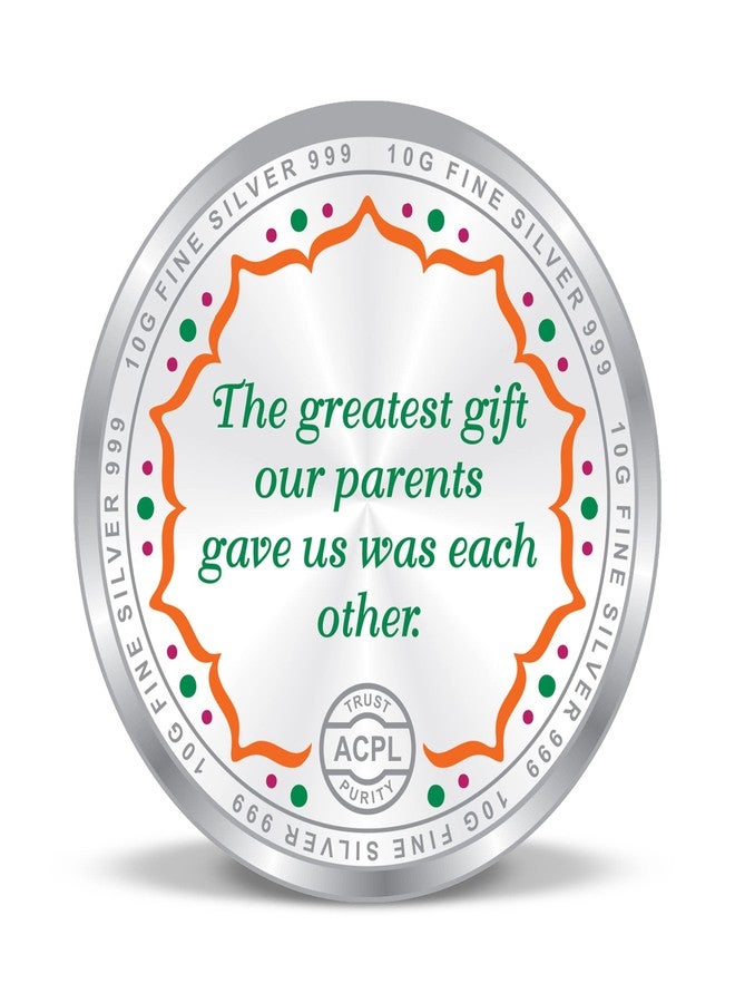 ACPL Precious Moments Happy Raksha Bandhan (Rakhi) 10 Gram Silver Coin BIS Hallmarked 999 Pure by ACPL - Image 3