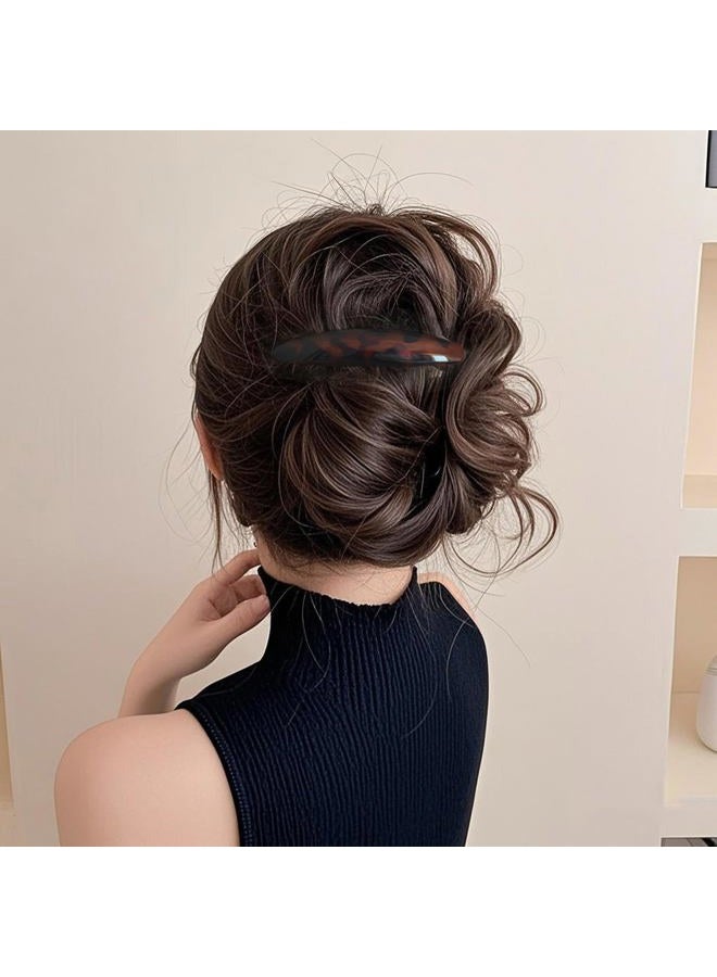 Markuii Large Hair Barrette for Women 4 Inch No Slip Not Easy to Break French Hair Clips for Thick to Thin Hair, 3 Pack - Image 5