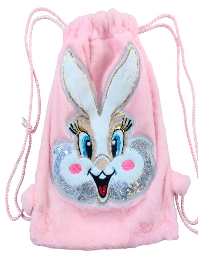 SUN FLASH Soft Fur Bag for Kids - School & Picnic Bag/Lightweight Travel Mini Backpack for Girls & Kids, Birthday Gift for Girls, Return Gift (Random Color) - Image 1