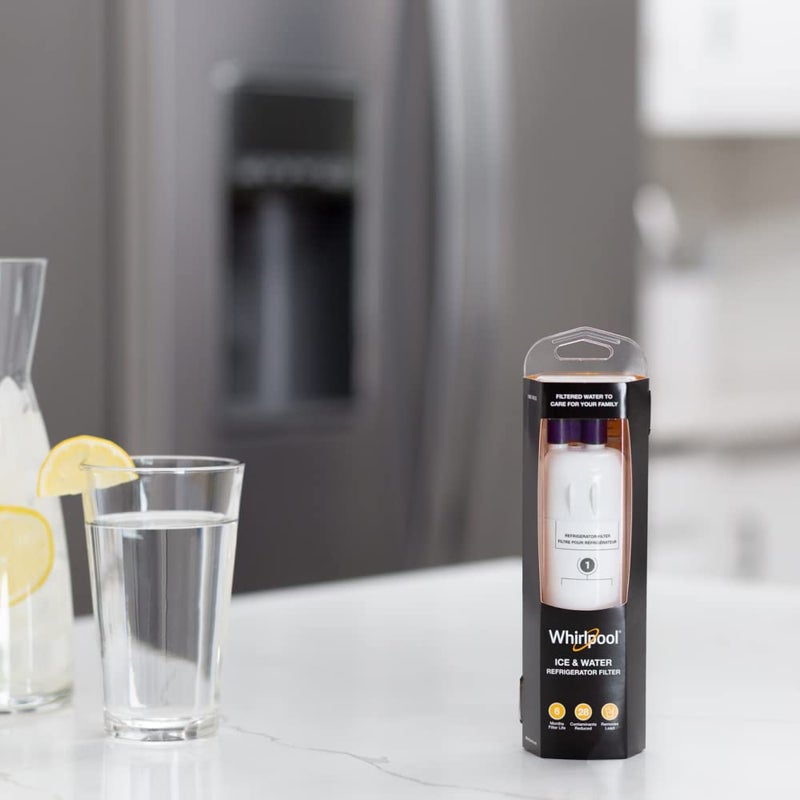WhirlpoolÂ® Refrigerator Ice and Water Filter 1 - WHR1RXD1, Single-Pack, Purple - Image 4