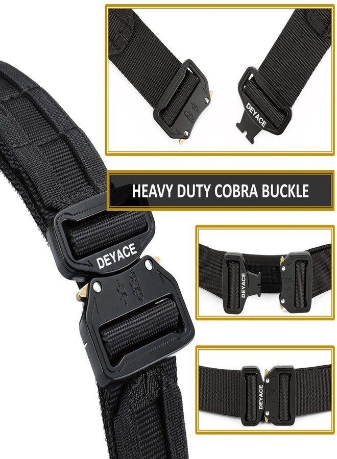 DEYACE Quick Release Battle Belt, 1.75'' Tactical MOLLE Heavy Duty and 1.5'' EDC Inner Belt for Law Enforcement, Shooter - Image 4