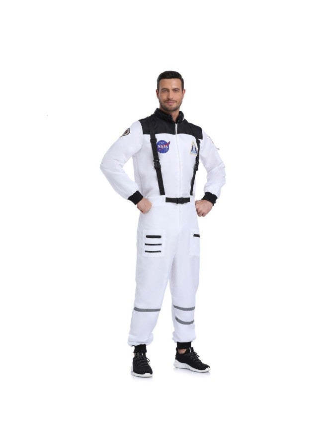 Space Suit For Men, Adult Halloween Astronaut Costume, Holiday Party Performance Cos Performance Costume