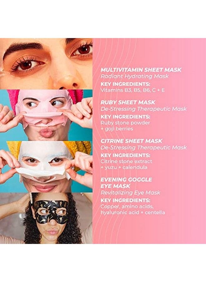 Vitamasques - Vegan Face Sheet Masks Kit 8Pack Collection Of Triplelayer Sheet Facial Masks Made With Premium And Natural Ingredients To Boost Your Skincare Routine After Cleansing And Toning - Image 1