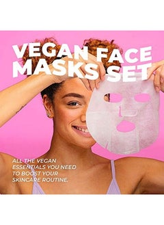 Vitamasques Vegan Face Sheet Masks Kit 8Pack Collection Of Triplelayer Sheet Facial Masks Made With Premium And Natural Ingredients To Boost Your Skincare Routine After Cleansing And Toning  - Image 3