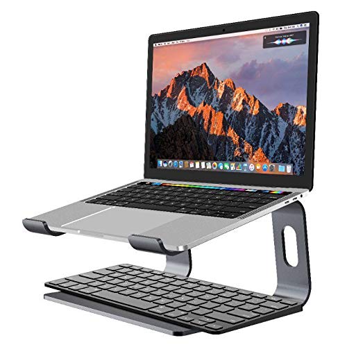 Gadget Wagon 10 13 14 15.6" Laptop Stand, Ergonomic Aluminum Laptop, Detachable,Riser Notebook Holder - Image 1